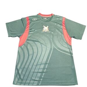 Men's Green and Red Sports Jersey